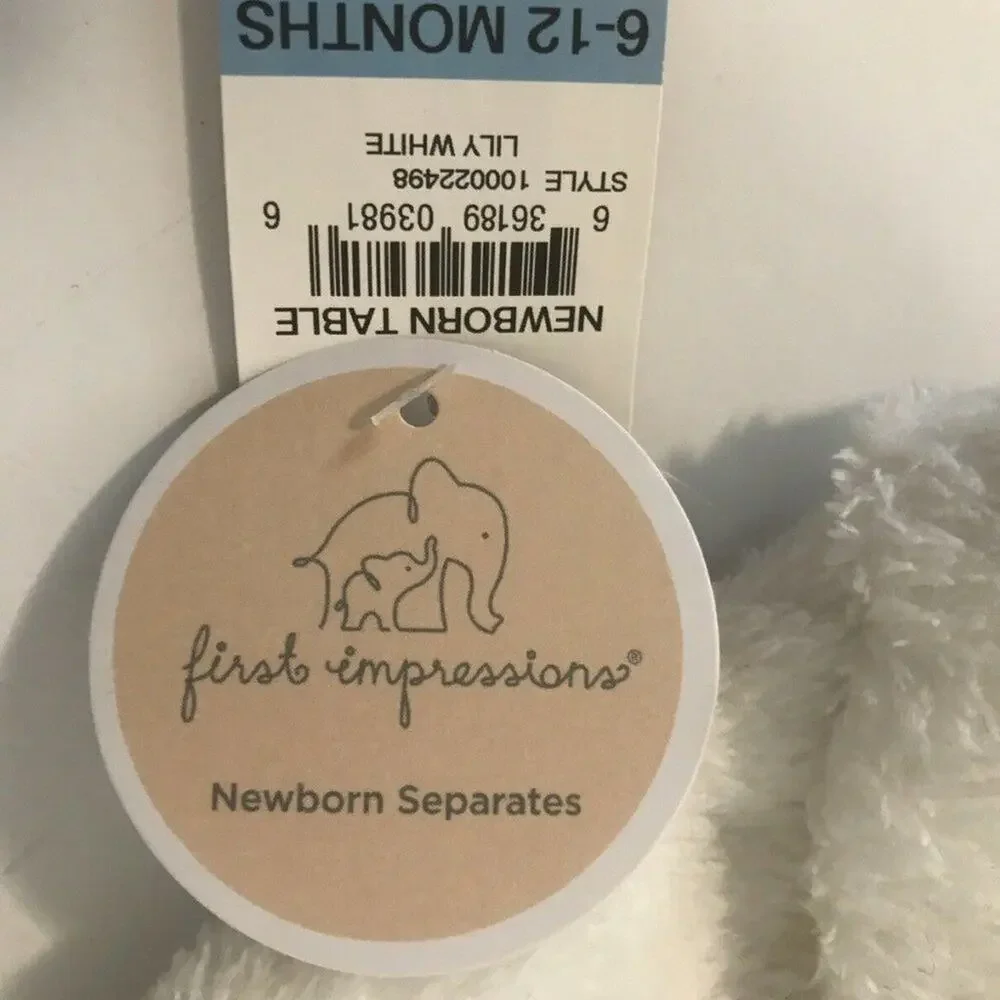 First Impressions Baby Boys or Baby Fleece Pom Cap Newborn 6-12 months